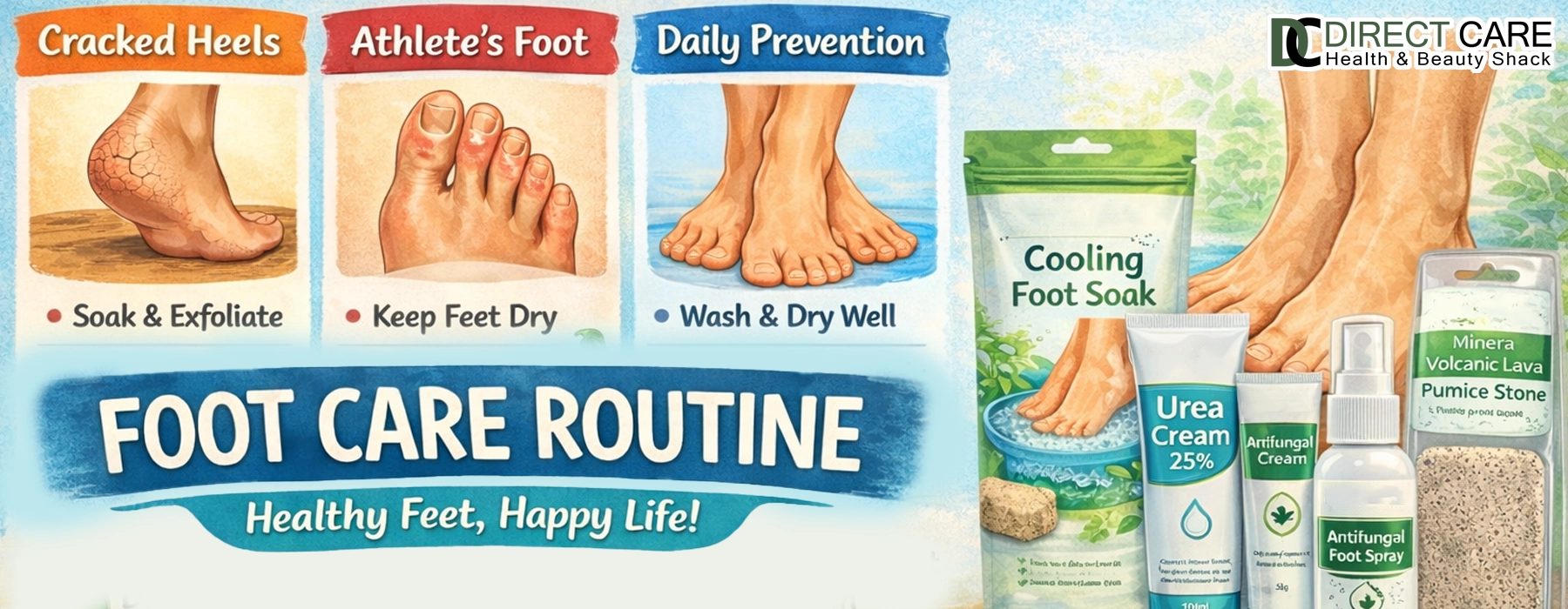 Foot Care Routine: Stop Cracked Heels, Athlete’s Foot, and Daily Problems Health Care article
